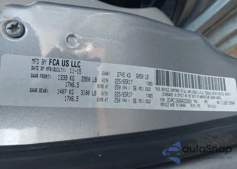 2016 Chrysler Town & Country Touring z USA, uszkodzony, nr VIN 2C4RC1BG8GR222820